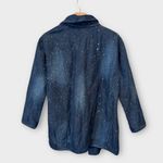 Pilcro Anthropologie Quilted Denim Kimono Jacket Paint Splatter Size XS Photo 5
