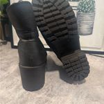 Unionbay Women's Dark Gray & Heather 8.5 Lugg Sole Moto Lace Ankle Boot Photo 7