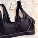 Aerie NWT Offline by  Black with Gray Stitching Goals Padded Sports Bra - Size: S Photo 5