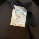 Wilfred Free  Black Suede Short Mini Front Zipper Skirt Size 2 Photo 6