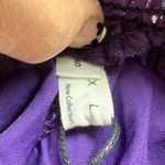 Exlura  NWT Swiss Dot Sheer Puff Long Peasant Sleeve Ruched Front Mini Dress S Photo 9