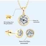 Boutique 2 Ct Solitaire Diamond Necklace‎ | 14k Yellow Gold Over 925 Sterling Silver NWT Photo 12