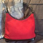 Dooney & Bourke Authentic Leather/signature cotton canvas zip top shoulder bag Photo 0