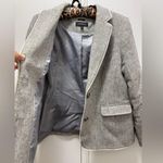 Talbots  Alberdeen Suit Jacket Sz 12. Gray Wool Herringbone Dress Photo 5
