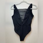 Victoria's Secret ‎ Black Mesh Detail Open Back Bodysuit Size S Photo 3