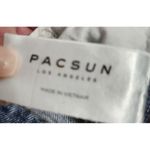 PacSun  Light Wash Mom‎ Shorts High Rise Denim Roll Cuff Summer Casual Size 25 Photo 5
