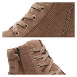 Steve Madden  Tan & White Lynn Hi Top Lace & Zip Platform Sneaker Shoe 9 Photo 8