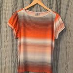 Worthington 3/$20 Short sleeve, fun print top/blouse Photo 1