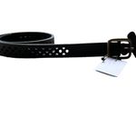 NWT ANTONIAZZI MADE IN ITALY GENUINE LEATHER LASER CUT BELT Black Photo 2