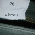 A loves A  26 High Rise Ankle Skinny Cotton Pocketed Army Green Pants Photo 4