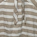 Selfie Leslie  Mocha and Cream Tie Front Mini Dress Ruffles Open Back‎ NWT Size S Photo 2