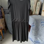 Torrid  Black and White Dolman Sleeve Midi Dress Photo 1