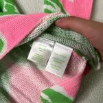 Lilly Pulitzer  Pineapple Green Pink Printed Cotton Longsleeve Photo 4