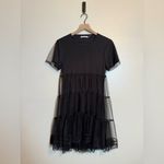 Alice + Olivia  Dreema Tulle Overlay Tee‎ Dress Photo 1