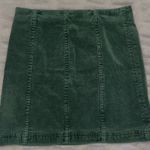 Newbury Kustom Green Corduroy Mini Skirt Photo 0