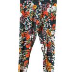 Aerie Women's OFFLINE M Black Orange Floral Cropped Leggings Photo 3