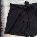 Banana Republic Factory Black Paper Bag Waist Shorts Photo 2