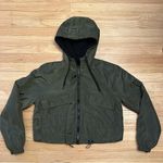 Full Tilt sherpa-lined cropped bomber jacket Photo 2