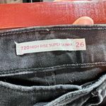 Levi's Women's 720 High Rise Super Skinny Jeans Stretch Slim Fit Black Size 4 Photo 6