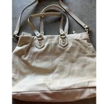 Coach Purse Ivory Soft Leather Ashley Carryall Gold Hardware F19243 Shoulder Bag Photo 12