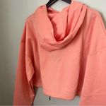Rawgear Cropped Hoodie Peach Amber rg5001 Cinch Waist Casual Athleisure Neutral Pink Size L Photo 5