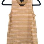 Anthropologie W5 Mustard Yellow Tassel Tank Top Shirt Small Boho Striped Ribbed Photo 0