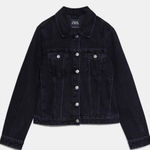 ZARA  Black Denim Jacket  Photo 7