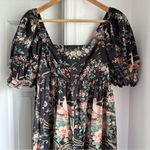 Selkie Night in Paris Hampton Puff Sleeve Jumpsuit Black Size L Photo 3