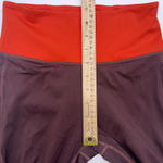 Athleta  Tenacity Athletic Athleisure Gym Workout Burgundy 7/8 Leggings Small Photo 6