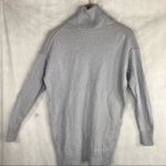 Athleta  Sweater Womens Sz S Bayshore Turtleneck Tunic Light Blue Cashmere Wool Photo 1
