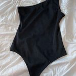 ZARA One Shoulder Black Bodysuit  Photo 1