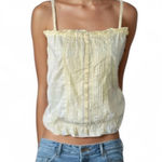 Aeropostale Y2K  Yellow baby doll top soft girl feminine vintage deadstock boho Photo 0