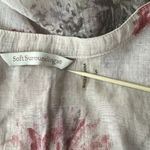 Soft Surroundings  Shirt Women Small Cream Multi Floral Aria Tunic Top Sheer Boho Photo 7