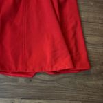 Anthropologie Maeve by  Red Flutter Sleeve Dress Classy Preppy Minimal Work Photo 4