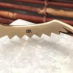 Banana Republic  thin brass bangle cuff bracelet glass stones Photo 3