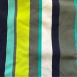 Aerie  striped small bikini bottom blue, teal, green and white Photo 8