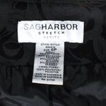 Sag Harbor Vintage 1990s Y2K Filigree Tapestry Like Black Blazer Jacket 8P Photo 9