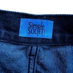 Simple Society  WOMEN MUSHROOM PRINT SIZE 28 Black Red High Rise Denim Distressed Photo 4