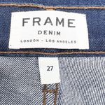 frame denim  Womens Le High Skinny Jeans Size 27 Harper Dark Wash Minimal Luxury Photo 5