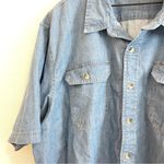Wrangler  Shirt Unisex Denim Sz XXL Short Sleeve Cowboy Cowgirl Western‎ Travel Photo 4