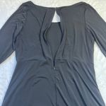 To The Max Black Scoop Neck Dress Women's‎ XL Pockets 3/4 Sleeves Knee Length Photo 5
