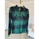 Natural Reflections  Button Up Shirt Green Plaid Flannel Lumberjanel 100 Cotton Photo 5