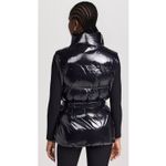 YEAR OF OURS Black Patent Puffer Vest With Belt Tie Neck Collar Small
NWT Photo 4