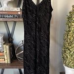 Cami NYC Raven Burnout Silk Zebra Midi Slipdress Black Womens Size XS Photo 3