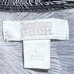 Nordstrom Rack  Button Front Shirt Dress Navy Floral Linen Blend Summer L Photo 6