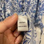 Banjanan Jardin Mini Dress in Delph Bird Size Medium EUC Blue Photo 3