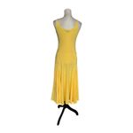Ralph Lauren Blue Label Stretchy Sleeveless Maxi Dress Sz XS Yellow Full Skirt Photo 6