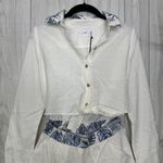 ONIA NWT  Gia Romper Cover-Up Tropical Palm Leaves Print Cotton size XS NEW Photo 3