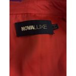 Novalux Maxi Dress Women Burnt Orange Purple Tie Dye Twist Front Plunge V Neck Size M Photo 7