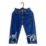 Guess Vintage 80s Blue Distressed High Waisted Mom Jeans Size 27 Photo 6